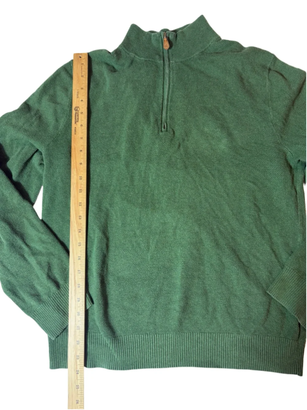 Brooks Brothers 1818 Cotton Cashmere Quarter Zip Sweater Old Money L